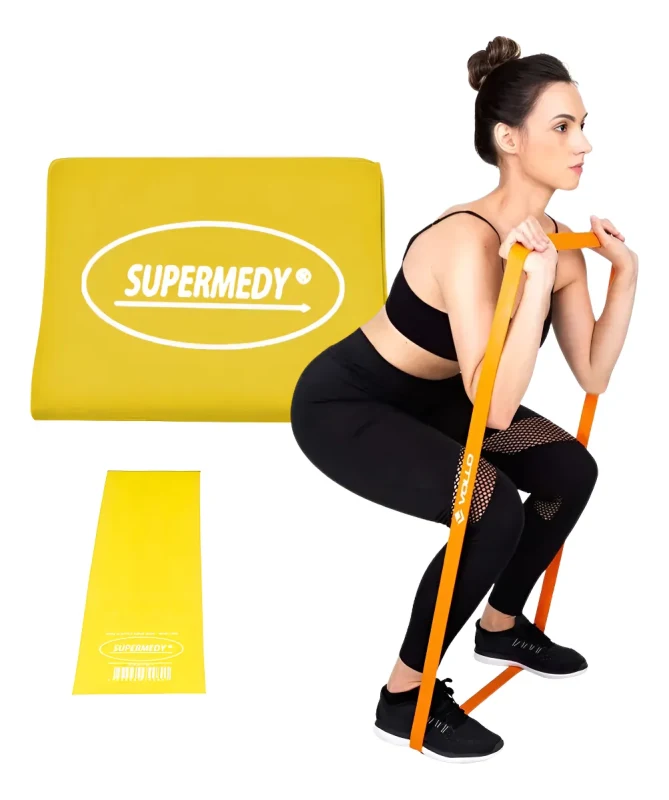 SUPERBAND FAIXA ELASTICA LEVE AMARELA - SUPERMEDY