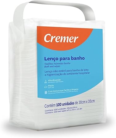 LENCO P/ BANHO NAO TECIDO 30X35CM - CREMER