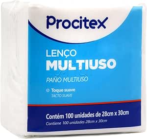 LENCO P/ BANHO NAO TECIDO 28X30CM PCT/100UN PROCITEX CREMER