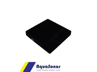 ALMOFADA ORT EM ESPUMA E VELUDO PRETO - AQUASONUS