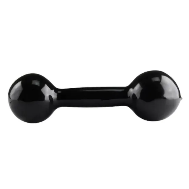 Halter Peso Academia Musculacao Emborrachado Preto Alux 5kg
