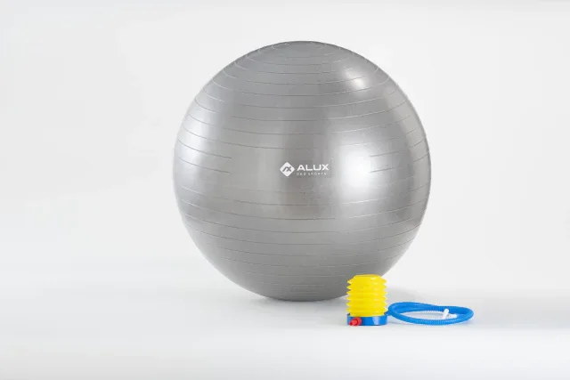 Bola de ginastica Premium 65cm com bomba de pe Alux Gym Ball