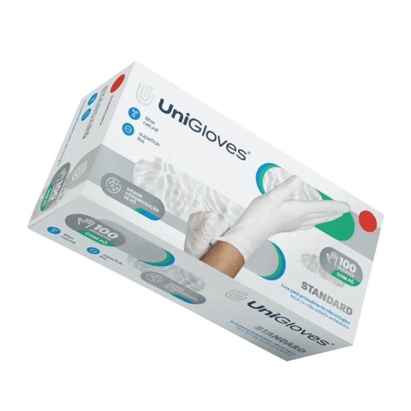 LUVA LATEX P STANDARD - UNIGLOVES