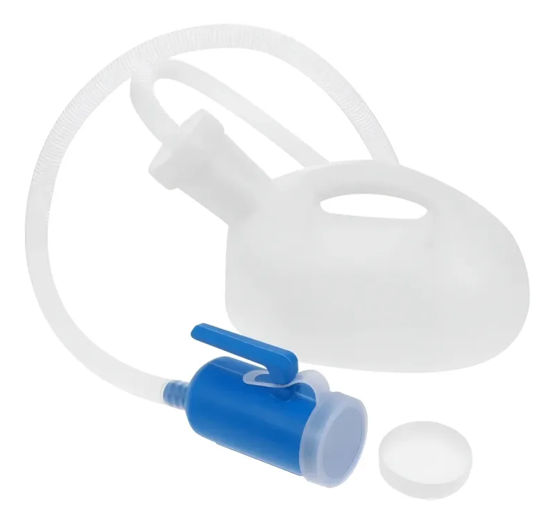 COLETOR DE URINA PLASTICO MASCULINO COM MANGUEIRA - SUPERMEDY