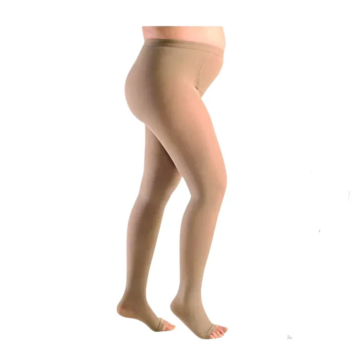 Meia de Compressão Select Confort Premium Meia Calça Materna 20-30mmhg Ponteira Aberta Sigvaris
