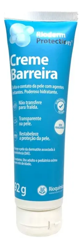 CREME PROTETOR (BARREIRA) BISNAGA 92G RIOQUIMICA RIODERM PROTECTION