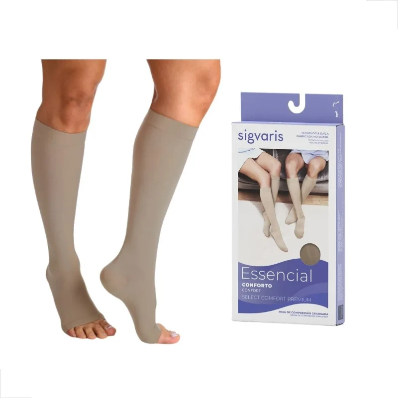 862AD CONFORT PANTURRILHA TAM MEDIA NORMAL NATURAL - SIGVARIS - 862PADM2A33