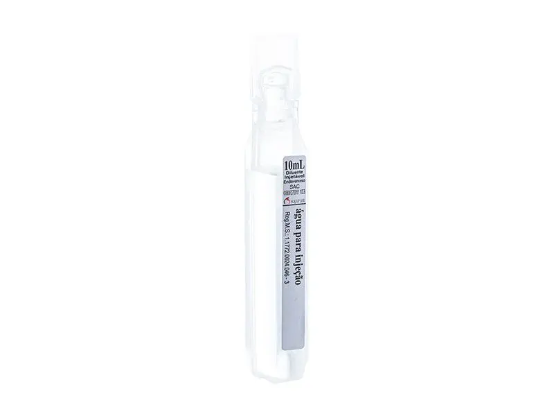 AGUA P/INJETAVEIS ENDOVENOSO ESTERIL 10ML AMPOLA - EQUIPLEX