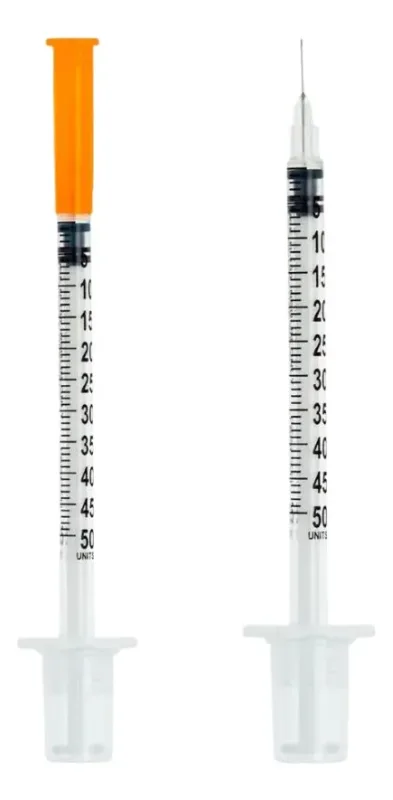 SERINGA DESC INSULINA 0,5 ML 50 UI C/ AGULHA 30X8MM CURTA ULTRAFINE - SR