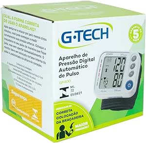 APRELHO DE PRESSAO DIGITAL AUTOMATICO DE PULSO G-TECH 3D GP45OSP - G-TECH