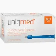 PUNCH DERMATOLAGICO 6.0MM ESTARIL CX C/ 10UN. UNIQMED