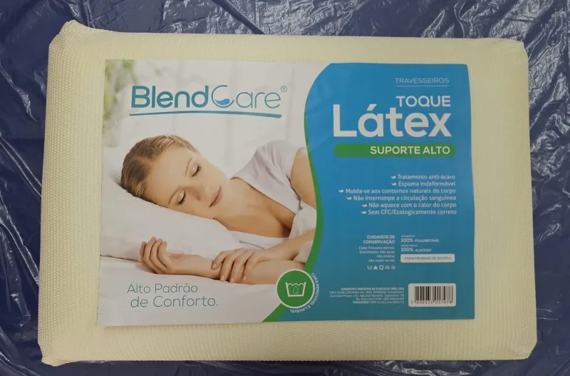 TRAVESSEIRO BLENDCARE TOQUE LATEX SUPORTE ALTO - CIPEL