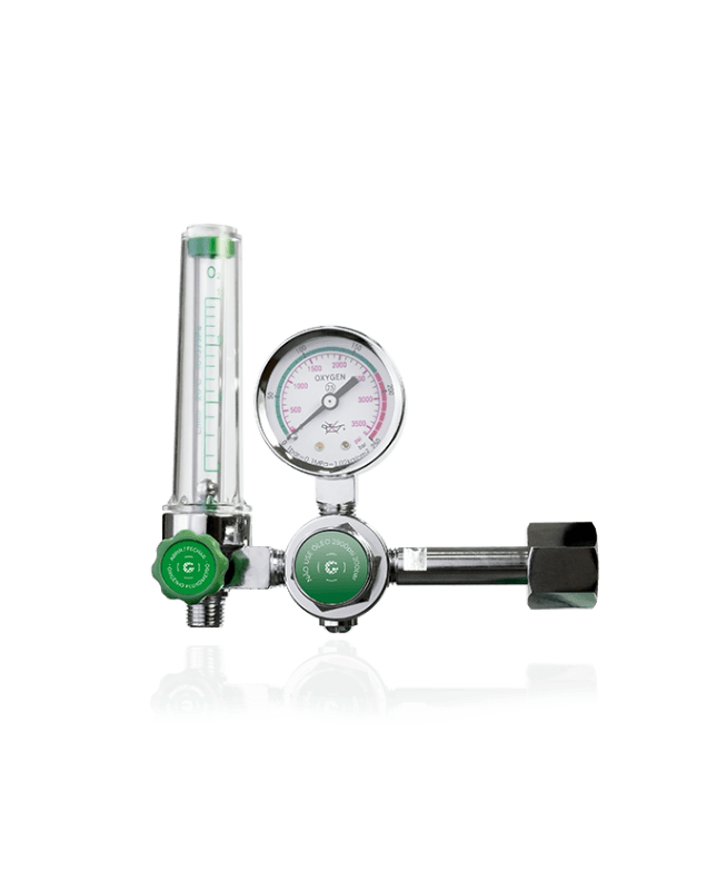 Regulador de Pressão com Fluxometro para Oxigenio