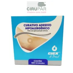 ADESIVO POS COLETA DE SANGUE BEGE CIEX 500UN BA052/25-B