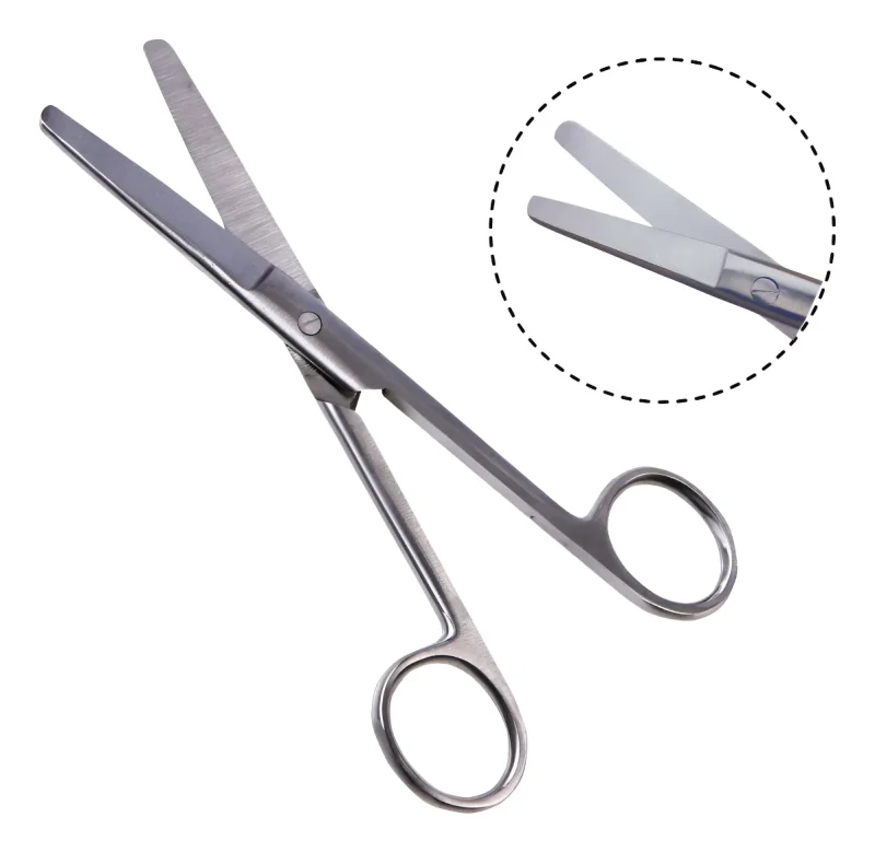 TESOURA CIRURGICA 15 CM RETA ROMBA/ROMBA (50P4)