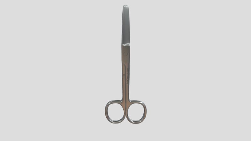TESOURA CIRURGICA RETA ROMBA/ROMBA 15CM - ABC