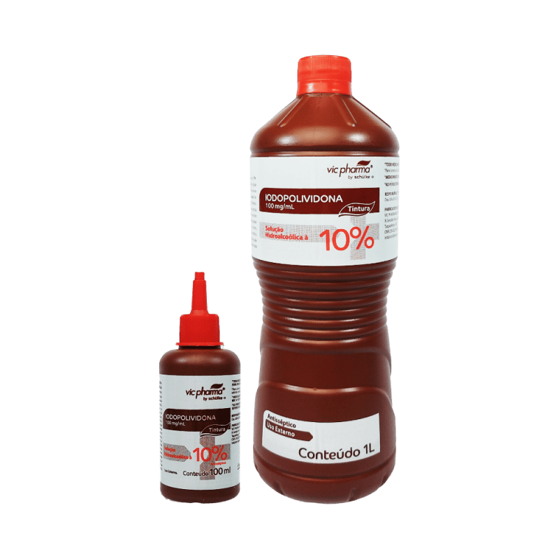 PVPI TINTURA 10% - SOLUCAO HIDROALCOOLICA - VIC PHARMA