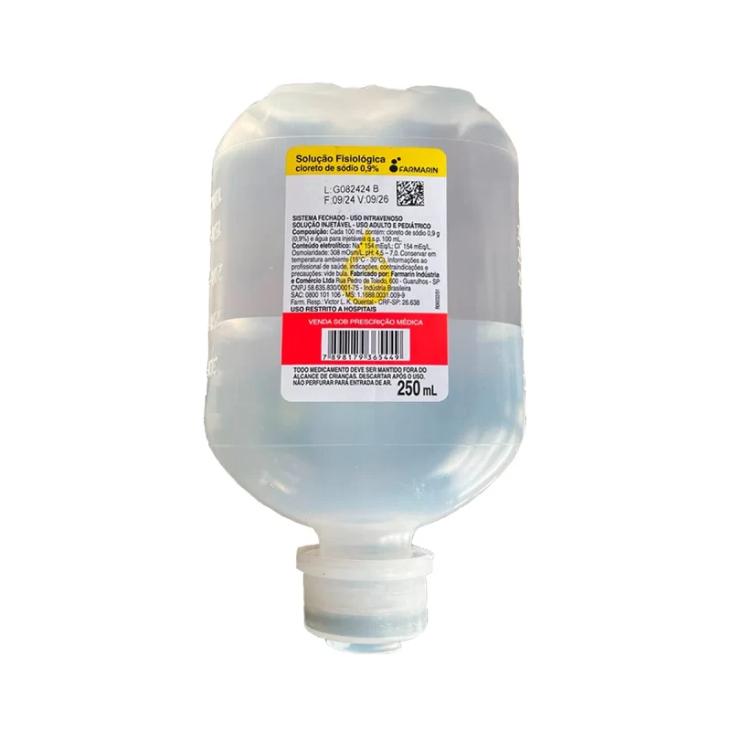 SORO FISIOLOGICO 0,9% S/F FRASCO 250ML - FARMARIN