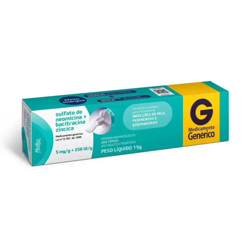 SULFATO DE NEOMICINA BAACITRACINA ZINCICA 15 G POMADA