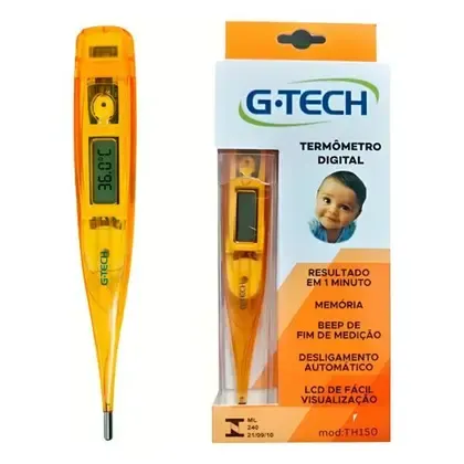 TERMOM CLINICO DIGITAL MODELO TH 150 COR LARANJA - GTECH