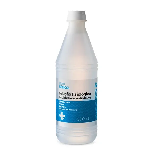 SORO FISIOLOGICO 0,9% S/A C/GOTEJADOR FRASCO 500ML - BEM CARE