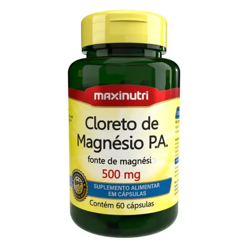 SUPLEMENTO ALIMENTAR DE CLORETO DE MAGNESIO EM CAPSULAS (60 CAPSULAS)