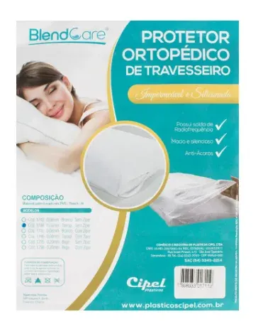 PROT. ORTOPED. TRAVES - 0,10 MM - 50 X 70 TRANSP. ZIPER - CIPEL