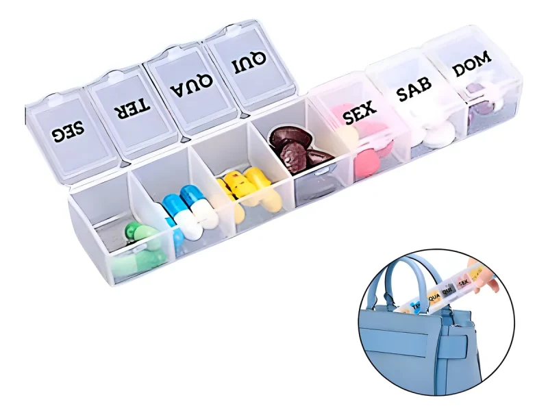 PORTA COMPRIMIDOS SEMANAL 7 COMPRTIMENTOS