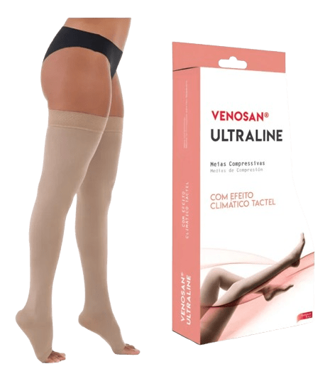VENOSAN ULTRALINE 4000 COMP 20-30 AGH TAM G PONTEIRA ABERTA BEGE - VENOSAN