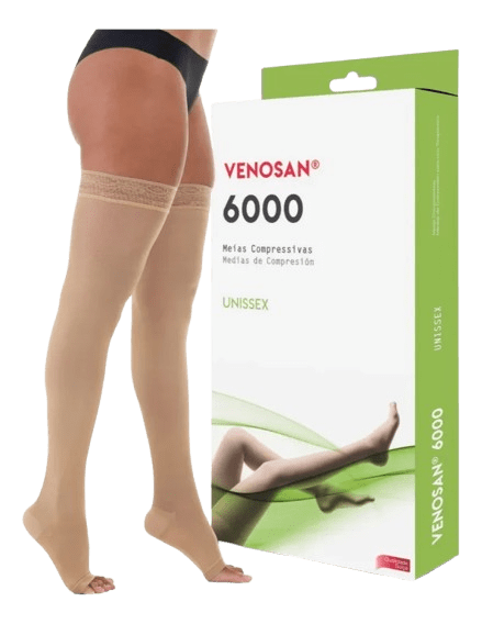 VENOSAN 6000 AGH COMP 20-30 TAM M PE ABERTO BEGE - VENOSAN