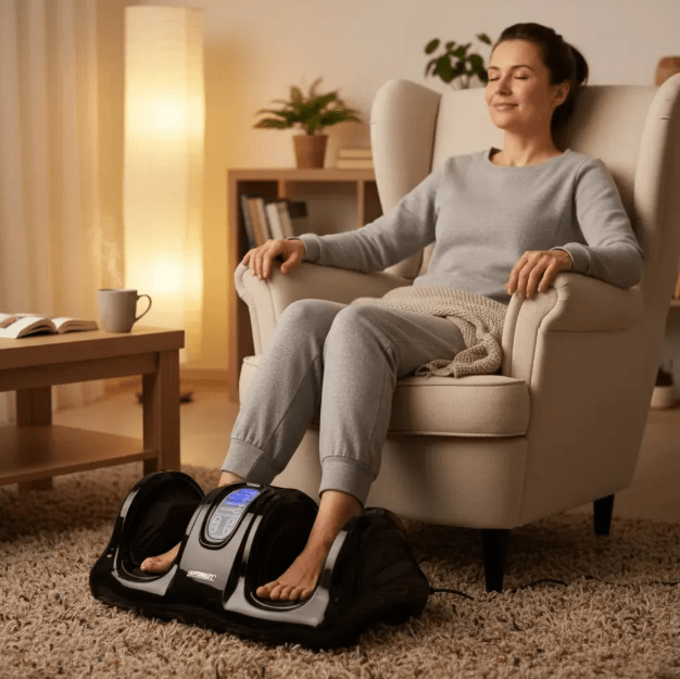 MASSAGEADOR DE PES FOOT RELAX PRETO SUPERMEDY