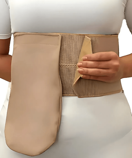 FAIXA ABDOMINAL C/2 PAINEIS P/BOLSA DE COLOSTOMIA MEDIA TAKE CARE