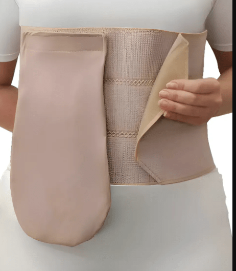 Faixa Abdominal C/3 Paineis P/Bolsa De Colostomia Takecare