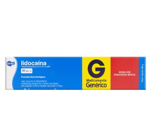 Lidocaina Pomada 50mg - 25g - EMS