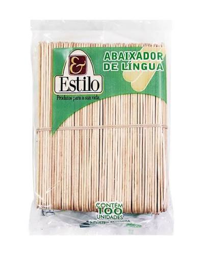 ABAIXADOR DE LINGUA PLASTICO UNT/100 UN - ESTILO