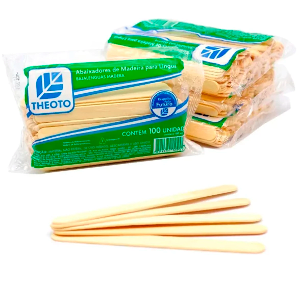 ABAIXADOR DE LINGUA UNT C/ 100UN -THEOTO
