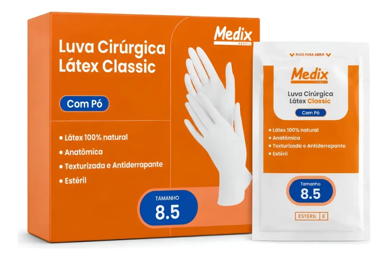 LUVA CIRURGICA ESTERIL N. 8,5 MEDIX