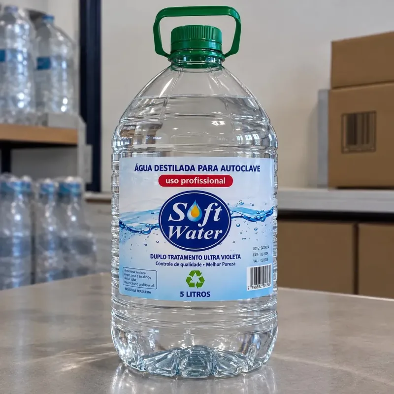 AGUA AUTOCLAVE DESTIL E DEIONIZ 5000ML - SOFT WATER