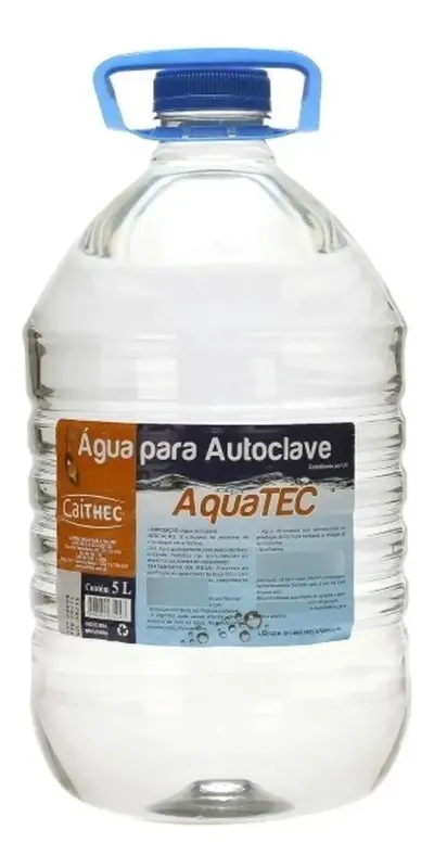 AGUA DEIONIZADA P/AUTOCLAVE ESTERILIZADA POR UV 5000ML - AQUATEC