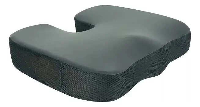 ALMOFADA QUADRADA PARA CÓCCIX GRANDE 46x36X8cm PRETA CIPEL