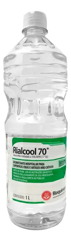 ALCOOL ANTISSEPTICO 70% 1000 ML - RIOQUIMICA