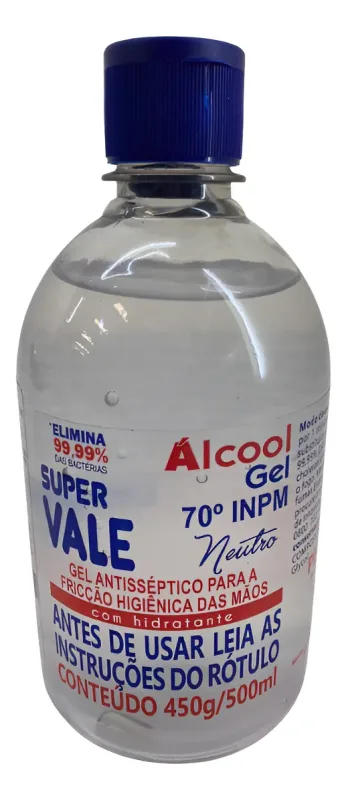 ALCOOL GEL 70% 500 ML - SUPER VALE
