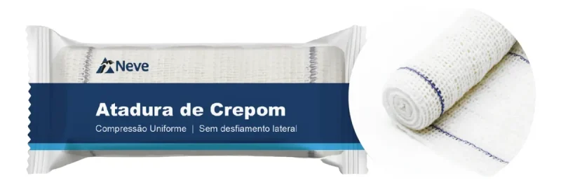 ATADURA CREPOM 13F 06CM X 4,5M X 1,80M - INA NEVE