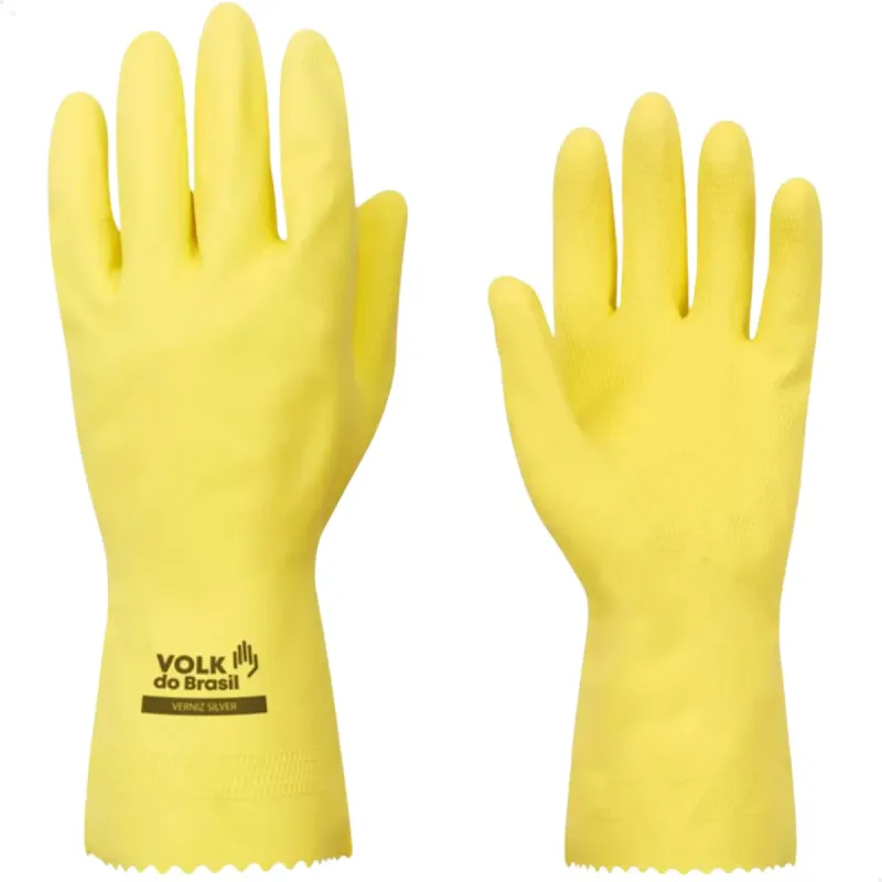 Luva Verniz Silver Amarela M - Volk