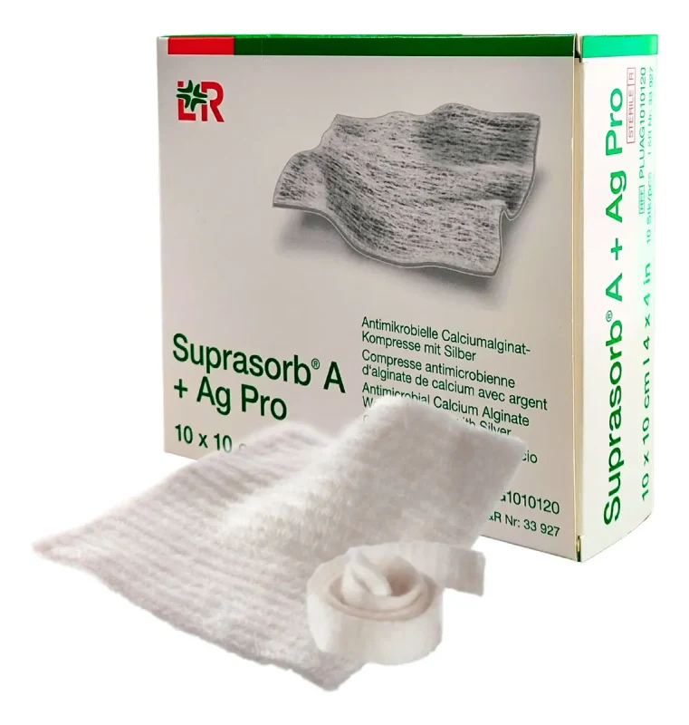 ALGINATO DE CALCIO COM PRATA SUPRASORB A+AG - 10X10CM