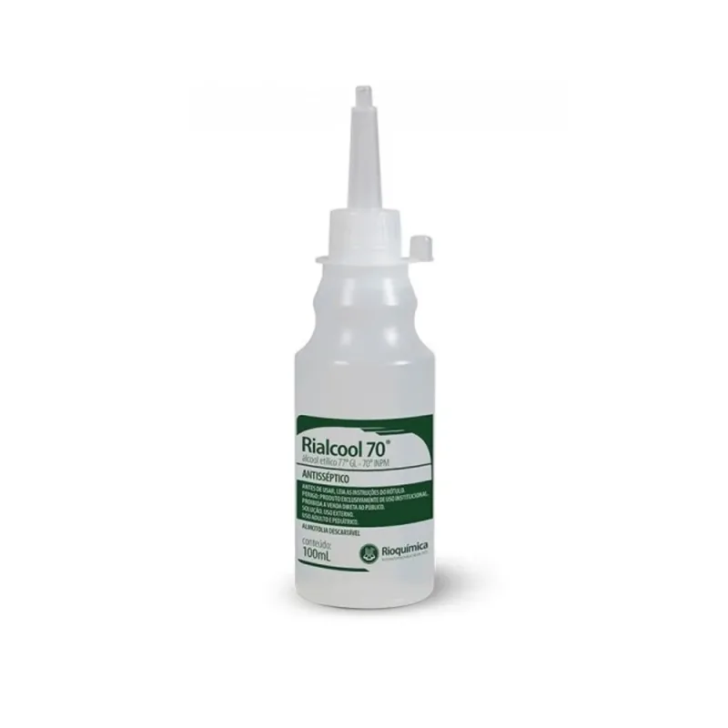 ALCOOL 70% ETILICO 0100ML ANTISSEPTICO ALMOTOLIA RIOQUIMICARIALCOOL C: 1170 D: 3 E: ETANOL (ALCOOL ETILICO)