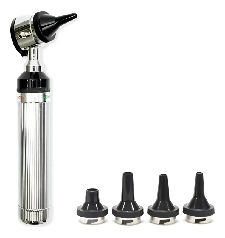 MINI OTOSCOPIO MISSOUR, 10 PRES ESP DESC LUZ BRANCA FRIO E ACOMP 01 LAMP QUENTE
