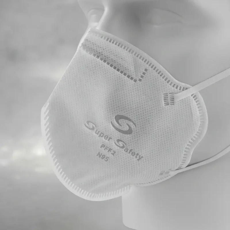MASCARA PFF2S N95 C/ELAST ORELHA BRANCA - SAFETY