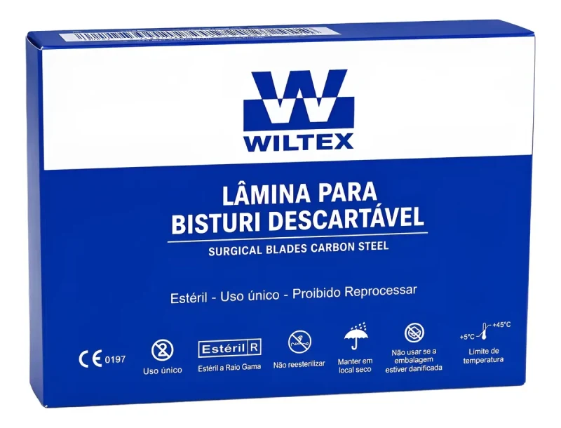 LAMINA BISTURI CARBONO N. 22 - WILTEX