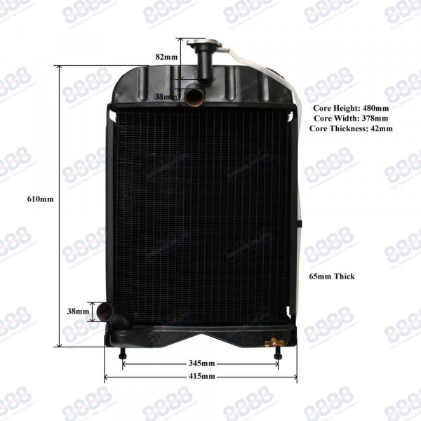 Radiador Para Massey Ferguson 1660498m91 1660499m91